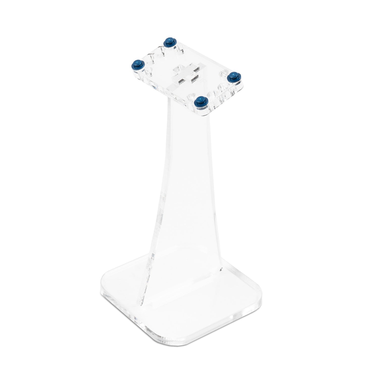 Angled 6 inch LEGO display stand with 4x8 top horizontally.