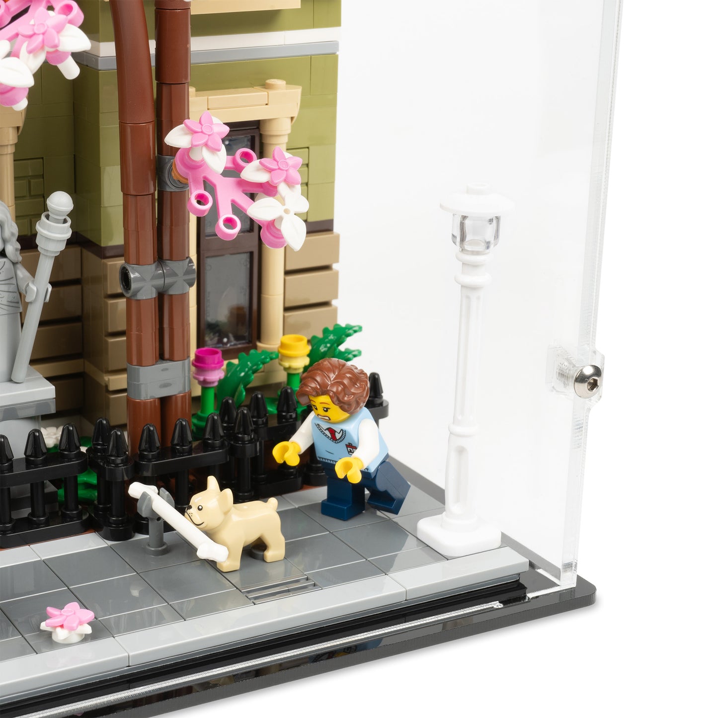 Fitting detail view of LEGO 10326 Natural History Museum Display Case.