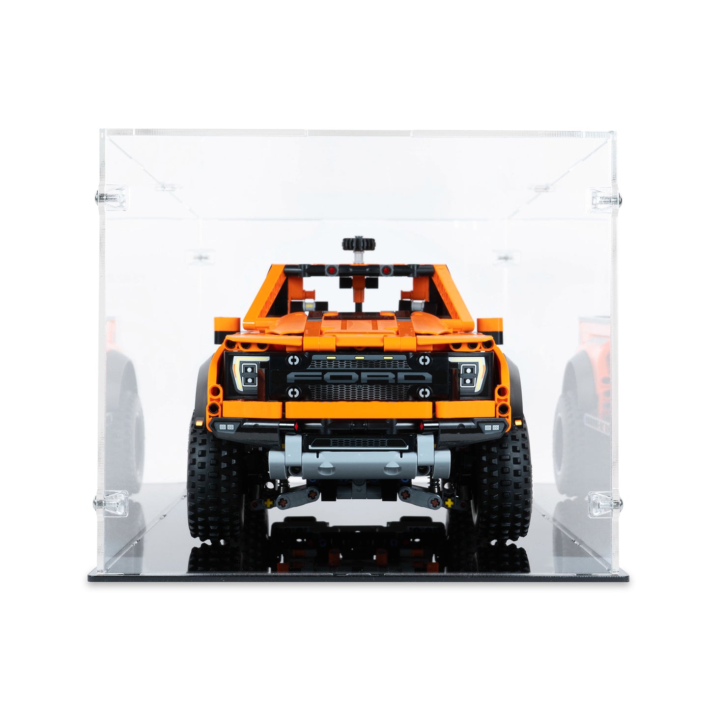 Left side view of LEGO 42126 Ford F-150 Raptor Display Case.