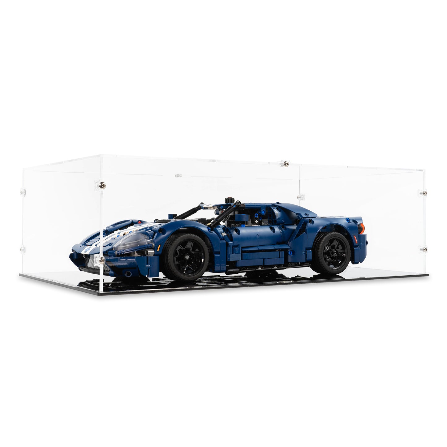 Left angled view of LEGO 42154 2022 Ford GT Display Case.