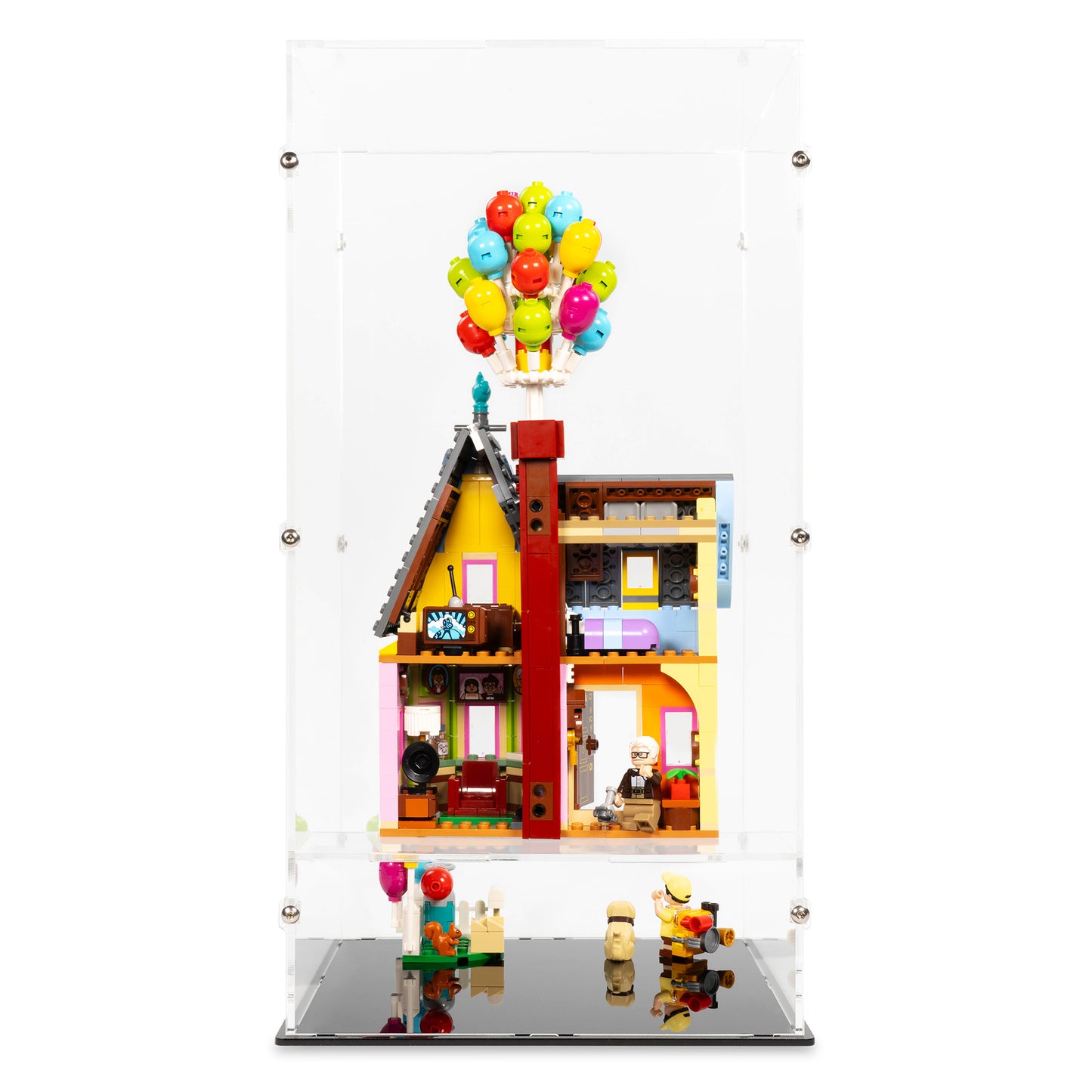 Back view of LEGO 43217 Up House Floating Display Case.