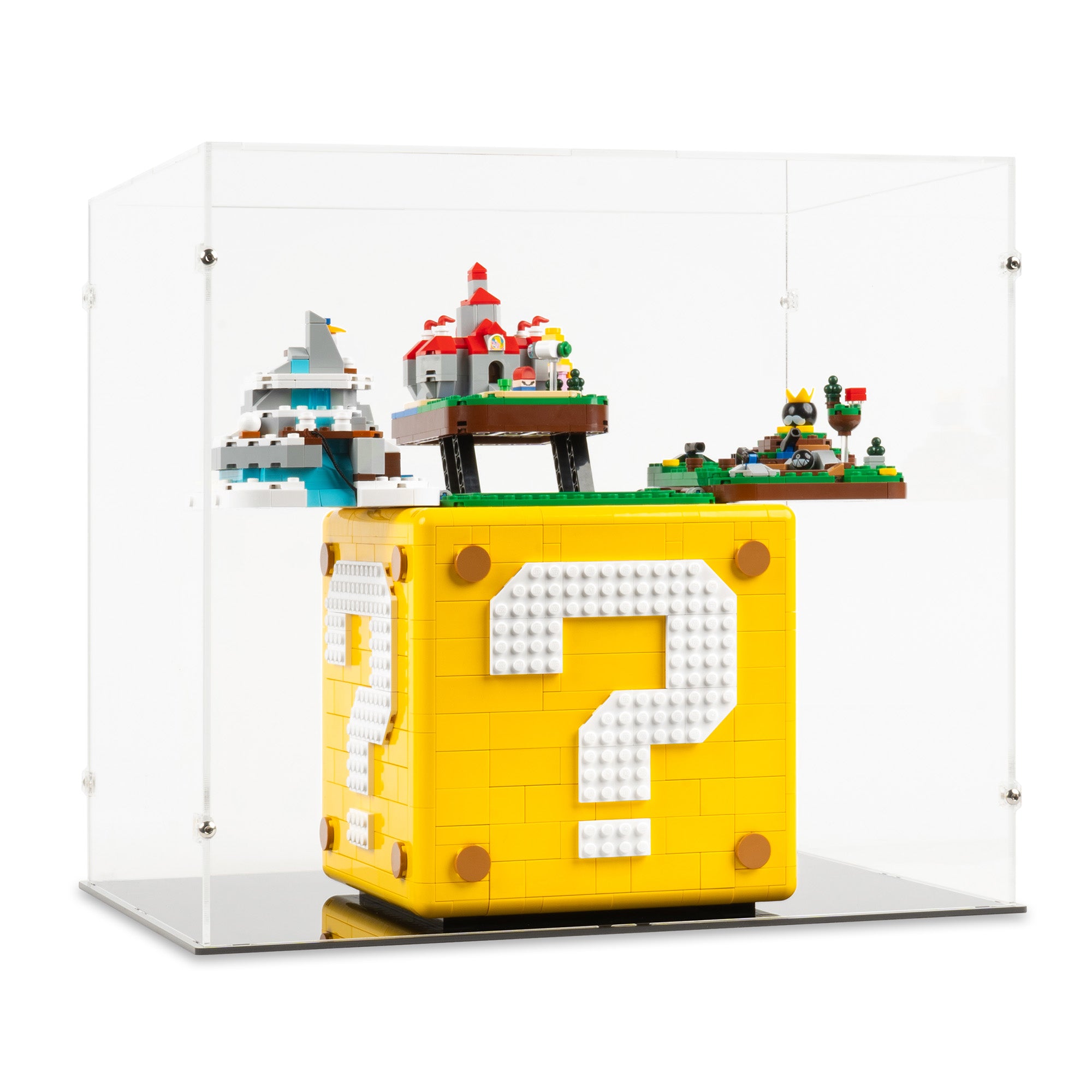 LEGO® Super Mario 64™ Question Mark Block Display Case (Open
