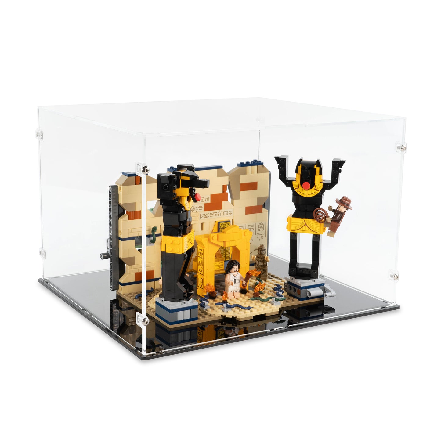 Angled top view of LEGO 77013 Escape from the Lost Tomb Display Case.