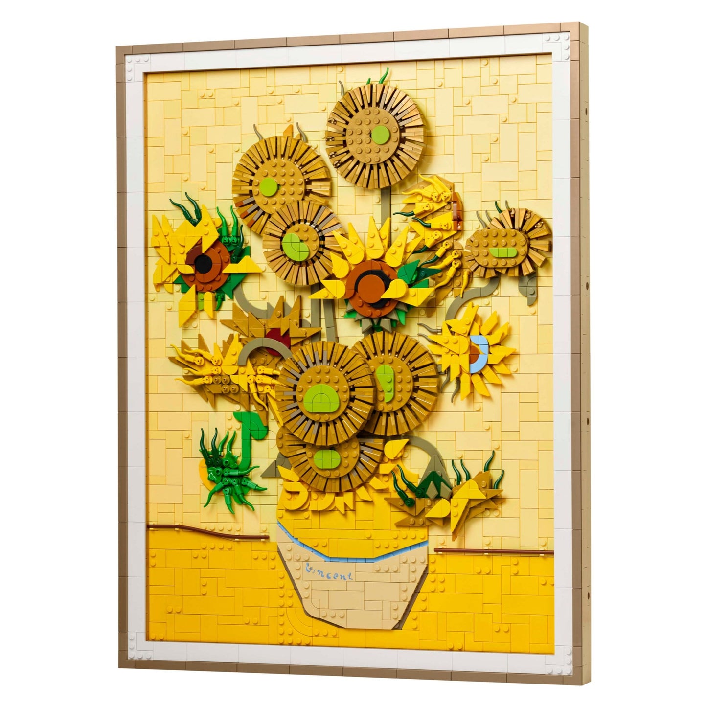 LEGO® Vincent van Gogh – Sunflowers Wall-Mounted Display Case (31215)