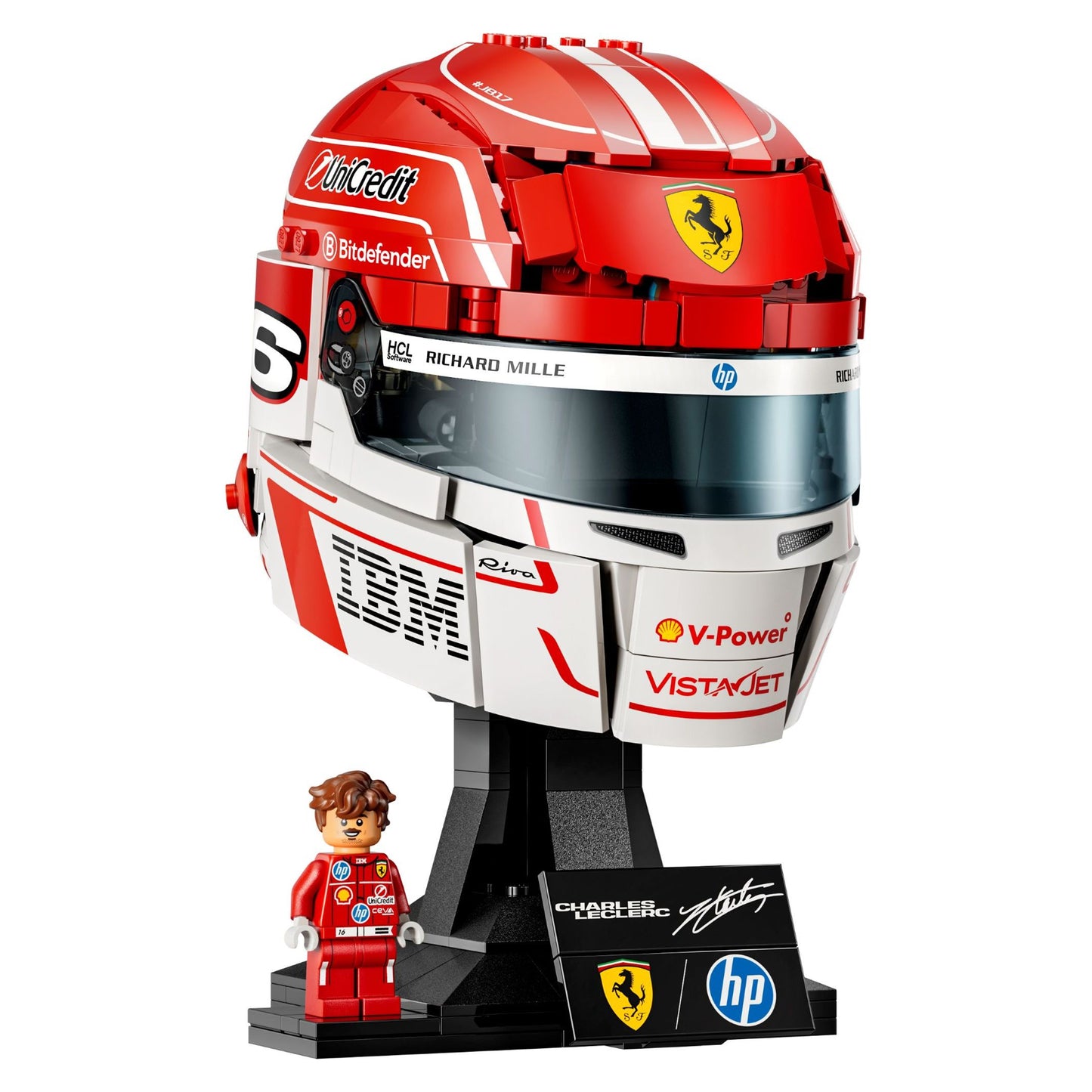 LEGO® Scuderia Ferrari HP Charles Leclerc Helmet Display Case (43014)