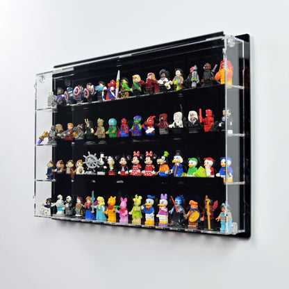 60 LEGO® Minifigures Wall-Mounted Display Case