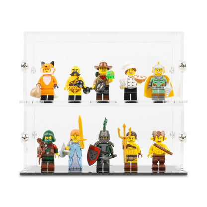 Two 5 LEGO Minifigures Display Cases stacked.