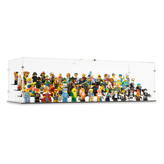 Angled view of 60 LEGO Minifigures Display Case.