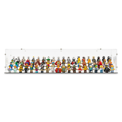 Front view of 80 LEGO Minifigures Display Case.