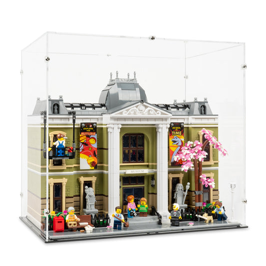 Angled view of LEGO 10326 Natural History Museum Display Case.