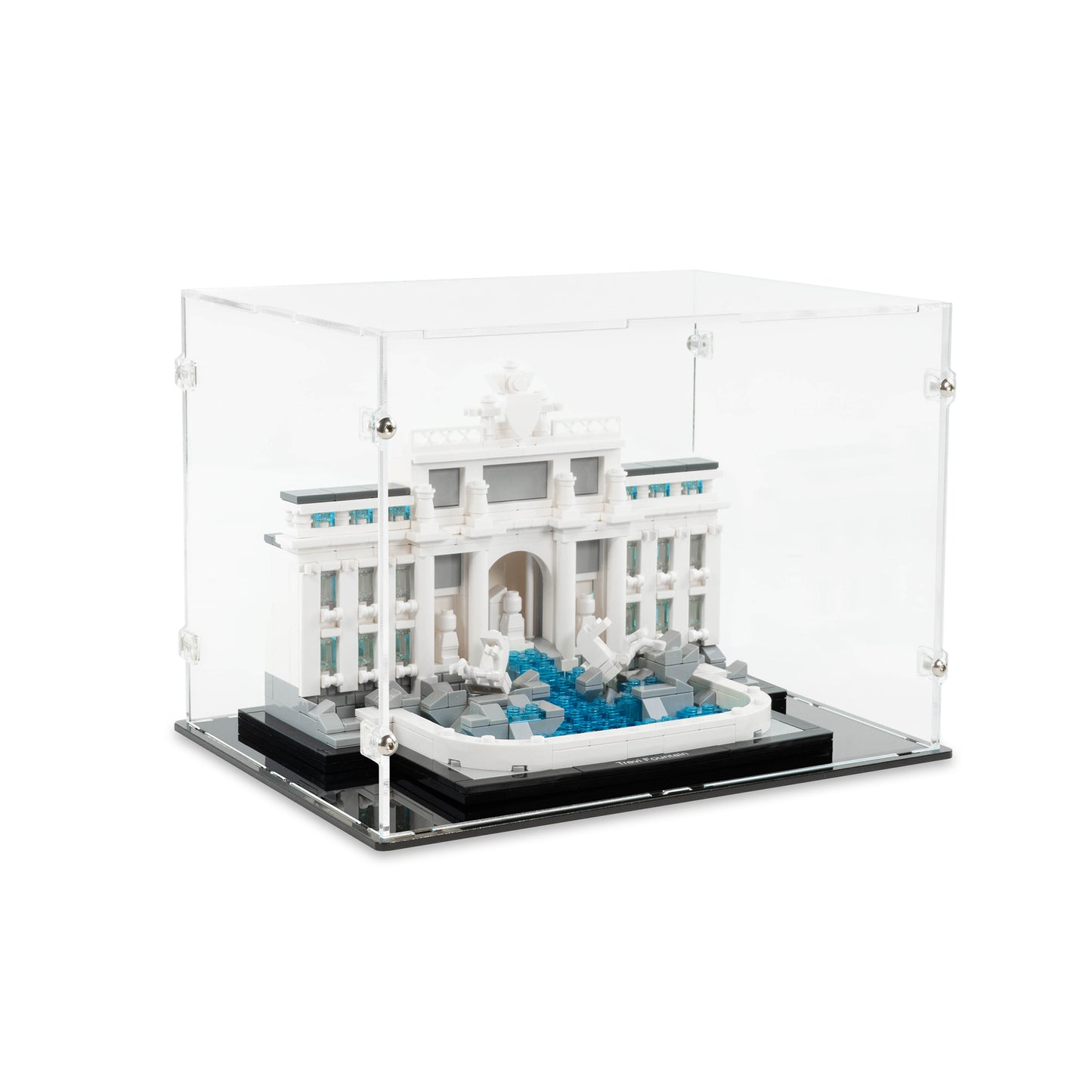Angled top view of LEGO 21020 Trevi Fountain Display Case.