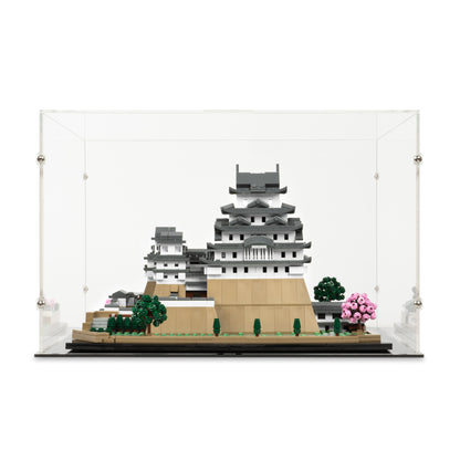 Front view of LEGO 21060 Himeji Castle Display Case.