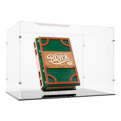 Angled view of LEGO 21315 Pop-Up Book Open Display Case.
