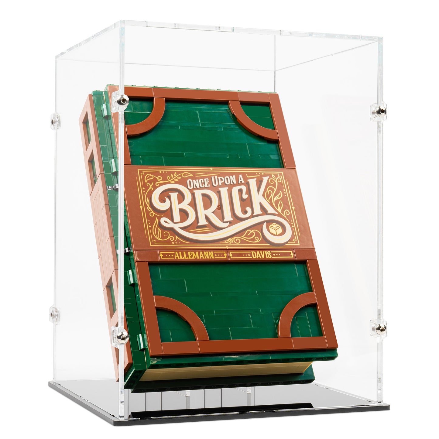 Angled view of LEGO 21315 Pop-Up Book Closed Display Case.