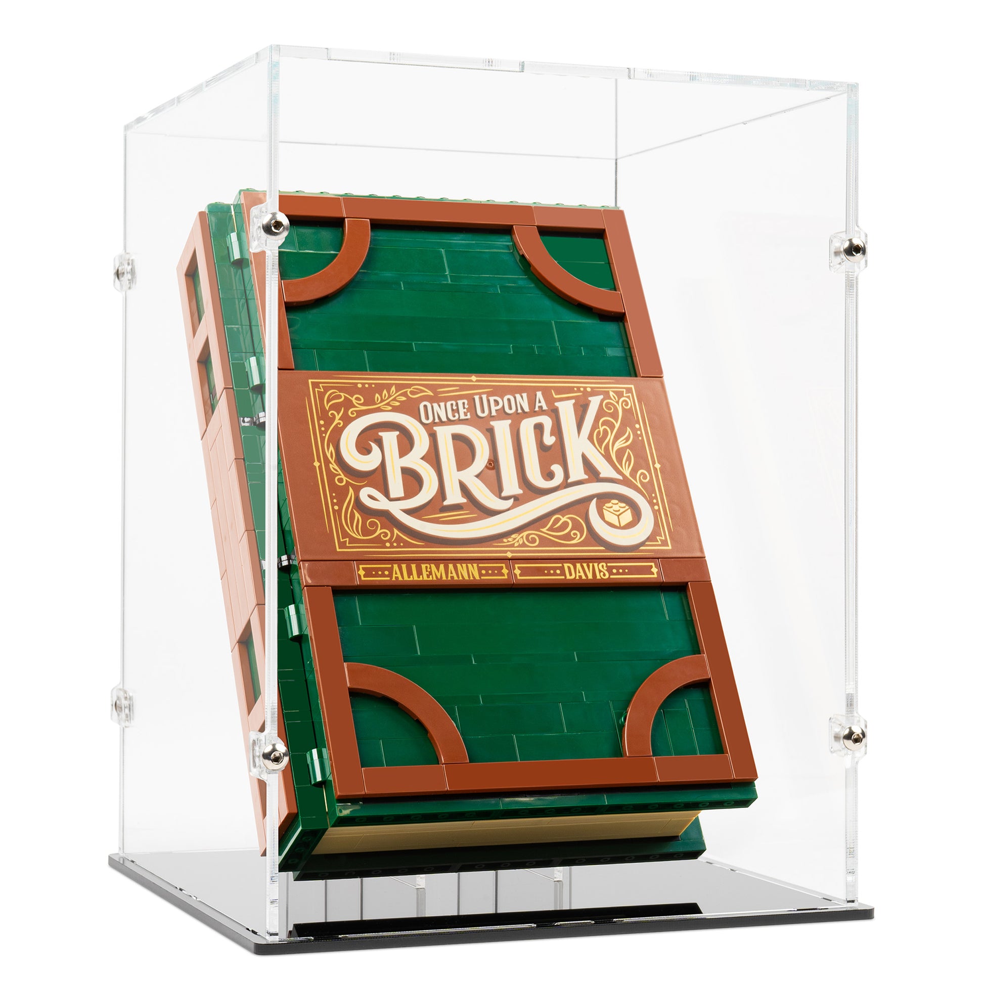 Angled view of LEGO 21315 Pop-Up Book Closed Display Case.