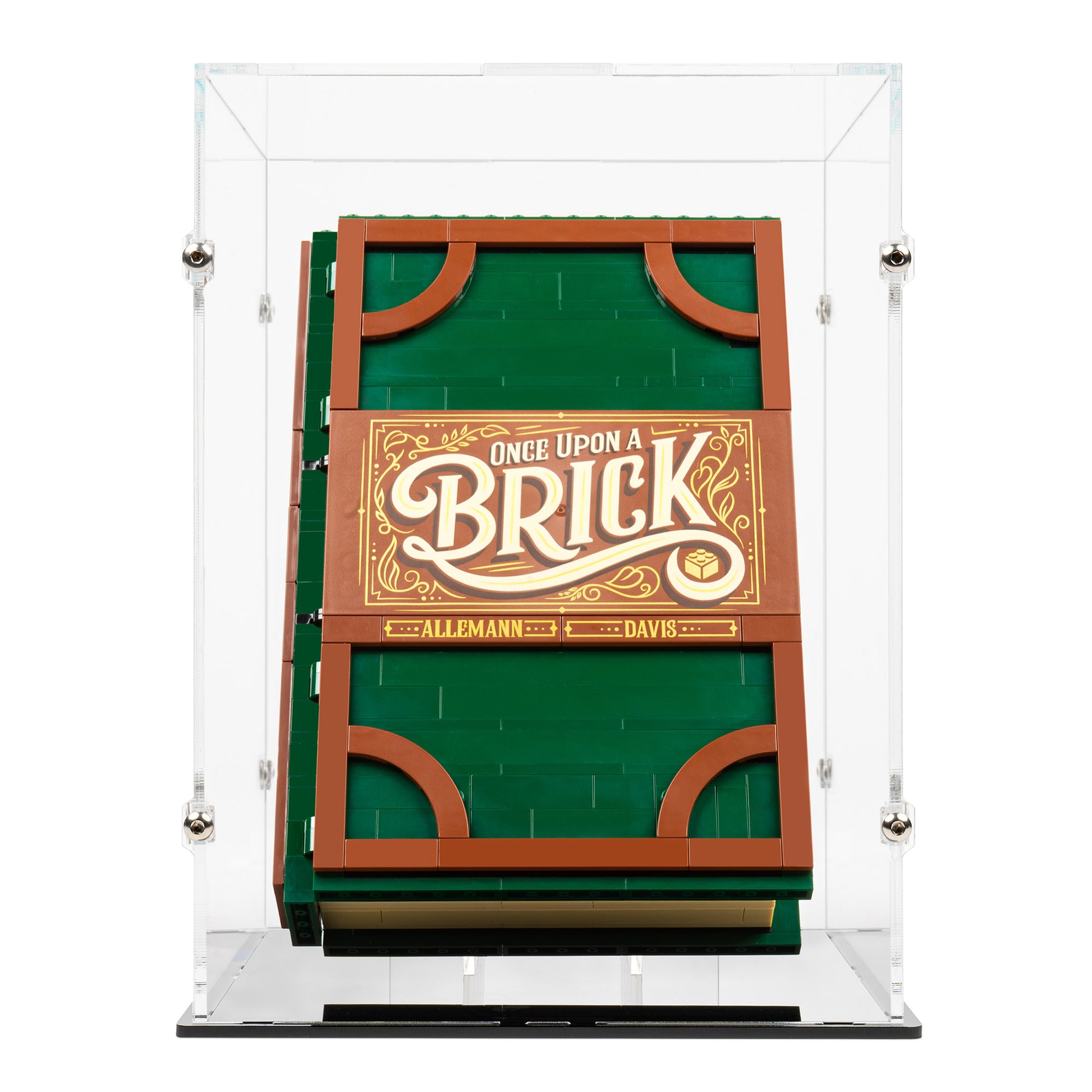 Front view of LEGO 21315 Pop-Up Book Closed Display Case.