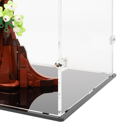 Bottom fitting detail view of LEGO 21365 Love Birds Display Case.