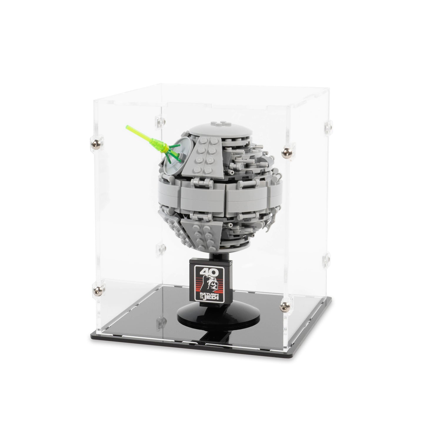 Angled top view of LEGO 40591 Death Star II Display Case.