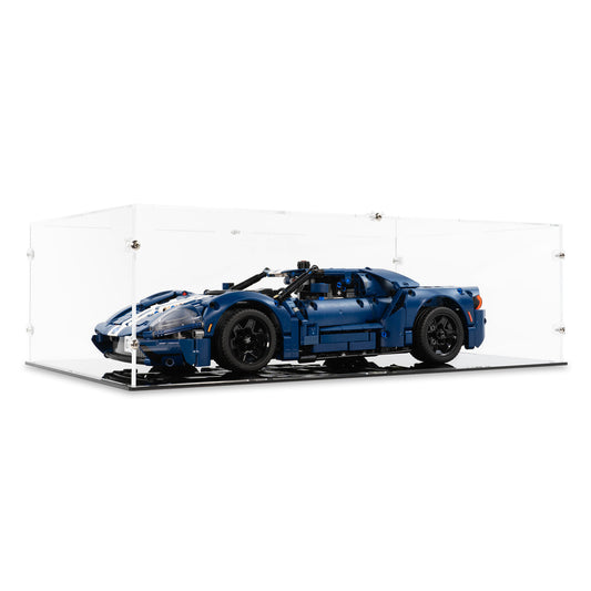 Left angled view of LEGO 42154 2022 Ford GT Display Case.