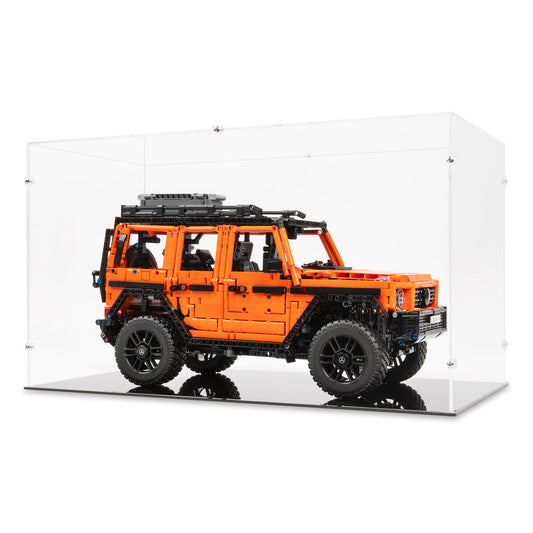 Angled view of LEGO 42177 Mercedes-Benz G 500 PROFESSIONAL Line Display Case.