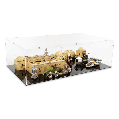 Angled top view of LEGO 75290 Mos Eisley Cantina Display Case.