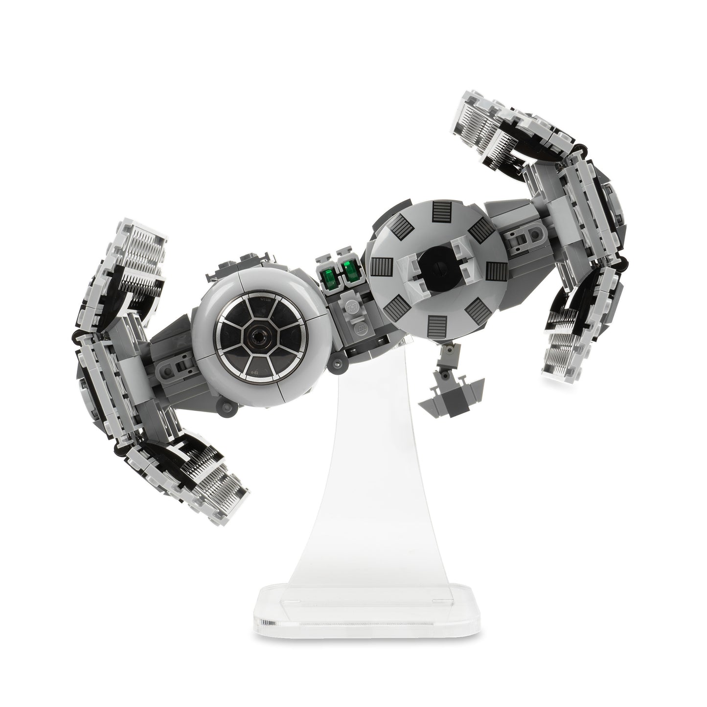 Front view of LEGO 75347 TIE Bomber Display Stand.