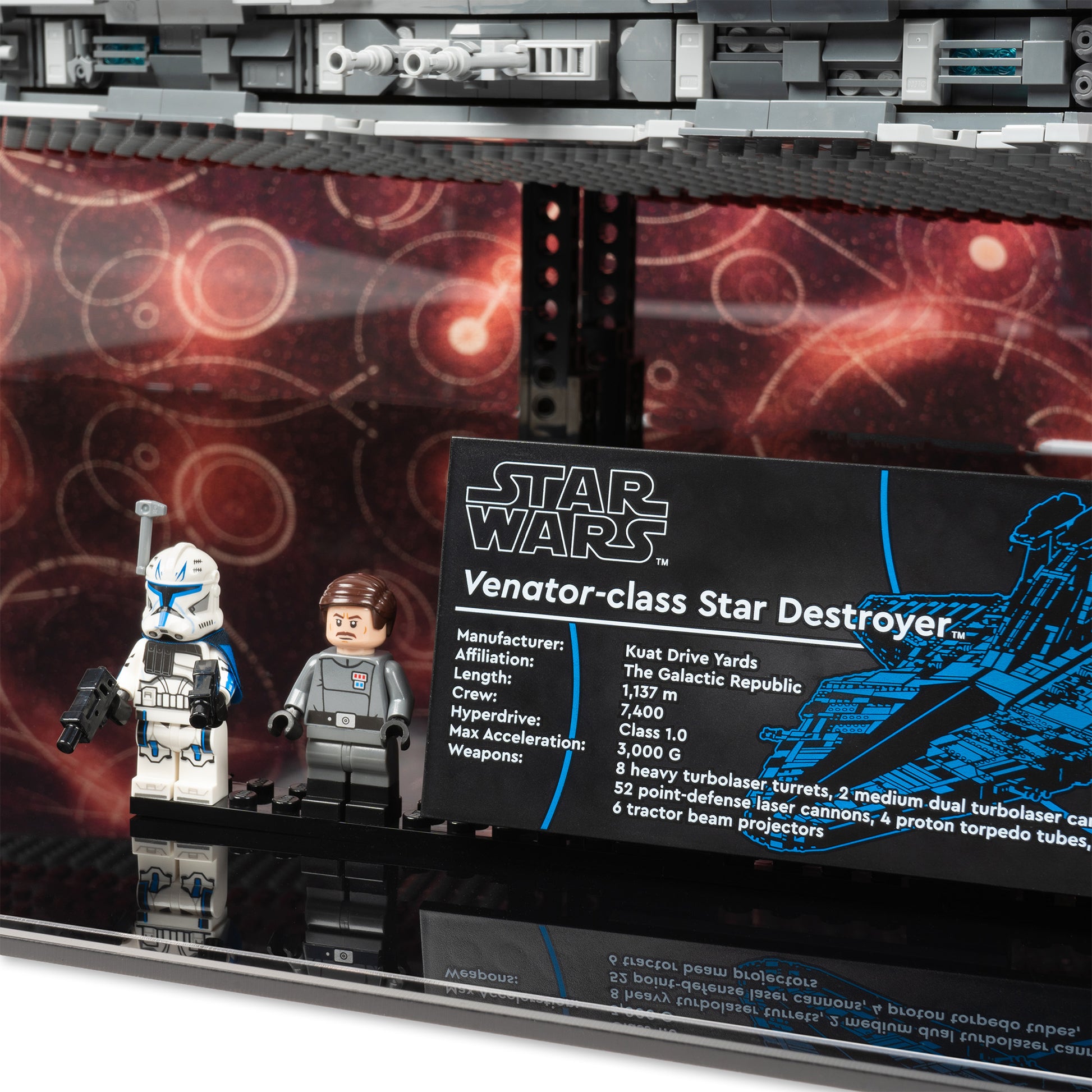 LEGO® UCS Venator-Class Republic Attack Cruiser Display Case