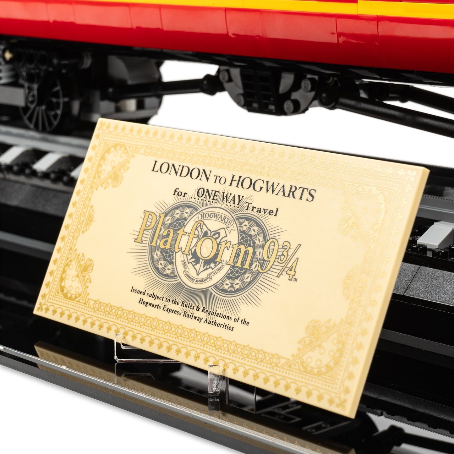 Ticket detail view of LEGO 76405 Hogwarts Express – Collectors' Edition Display Case.