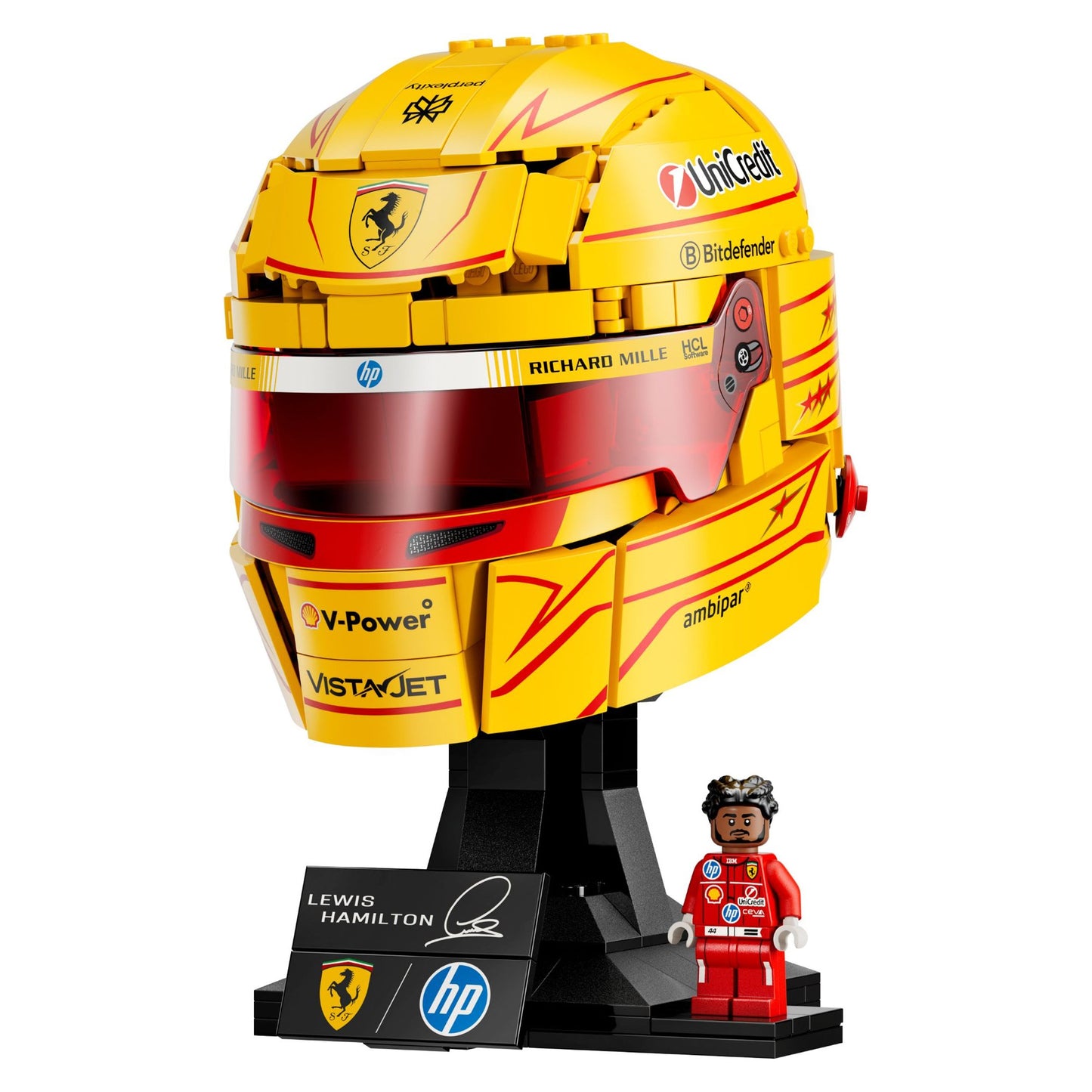 LEGO® Scuderia Ferrari HP Lewis Hamilton Helmet Display Case (43022)