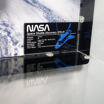 10283 NASA Space Shuttle Discovery Wall-Mounted Display Case