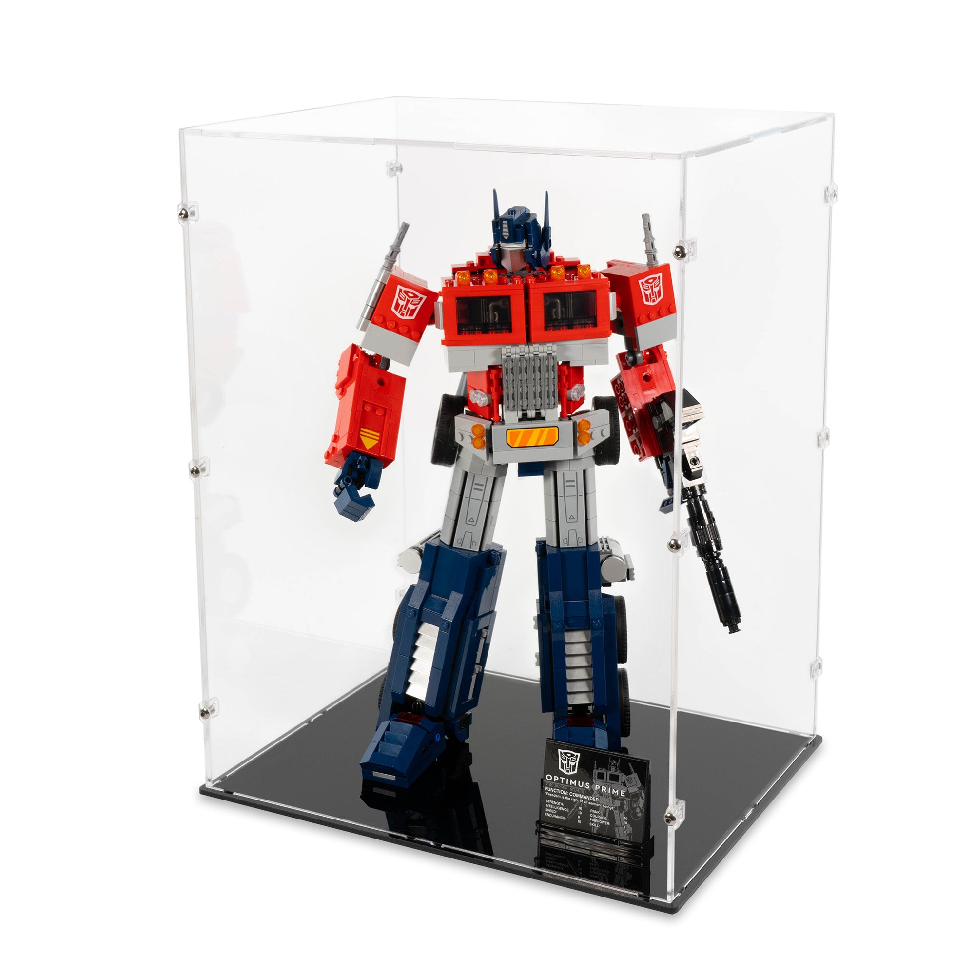 LEGO Optimus Prime Display Case Standing 10302 Kingdom