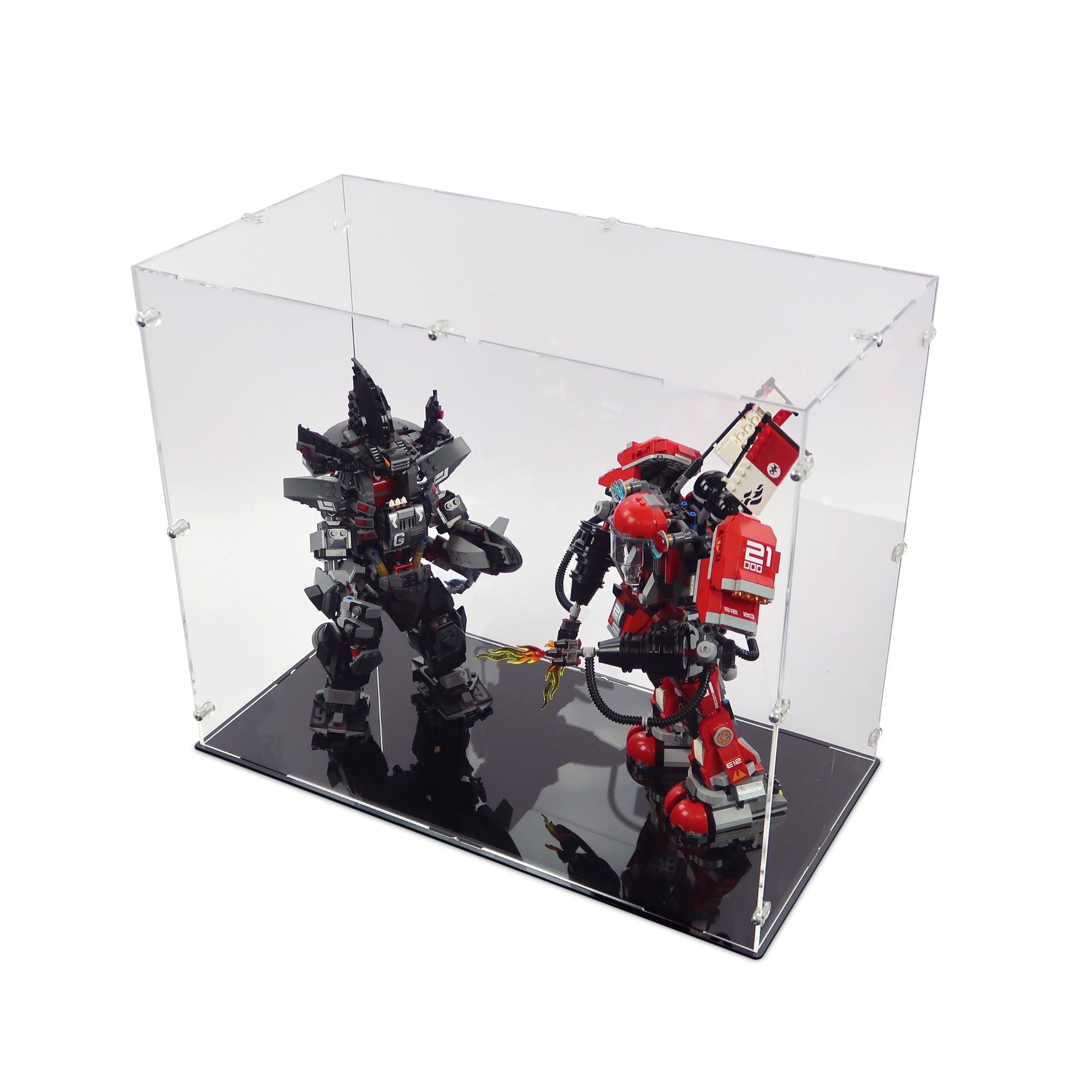 70613 & 70615 Ninjago Garma Mecha and Fire Mech Man Display Case