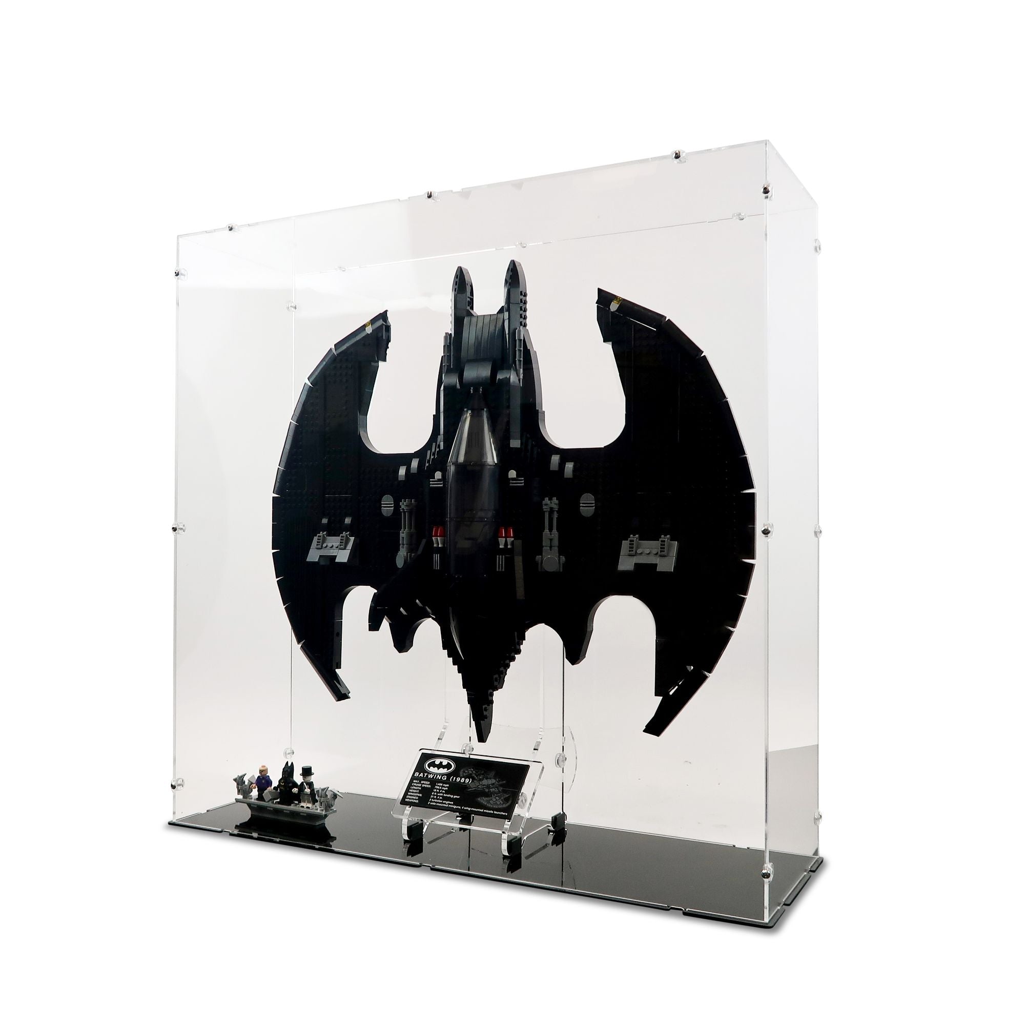 76161 UCS 1989 Batwing Display Case Stand Kingdom Brick Supply