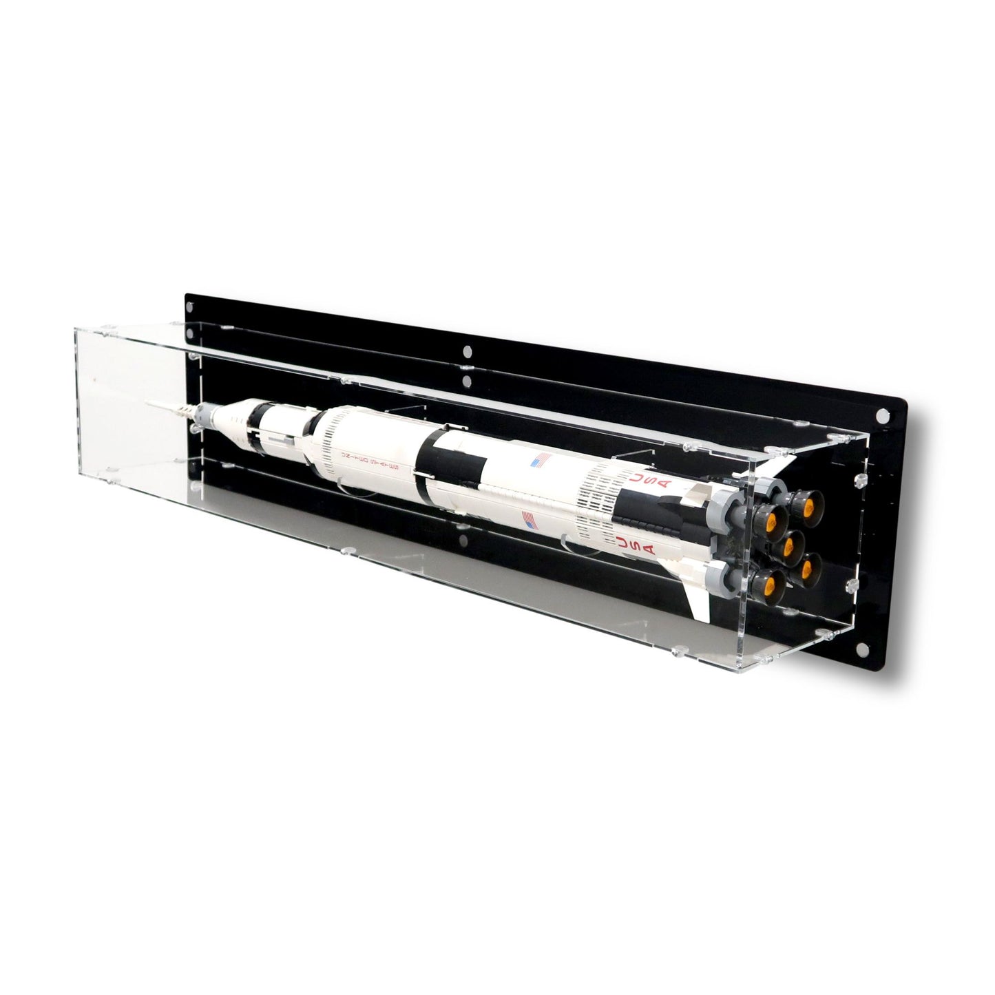 3 in 1 Wall-Mounted Case for 92176/21309 NASA Saturn V
