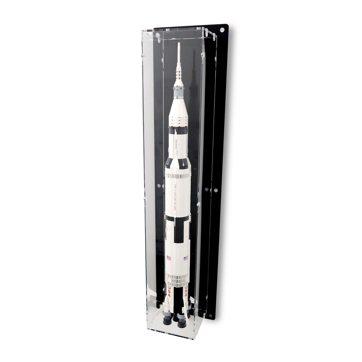 3 in 1 Wall-Mounted Case for 92176/21309 NASA Saturn V