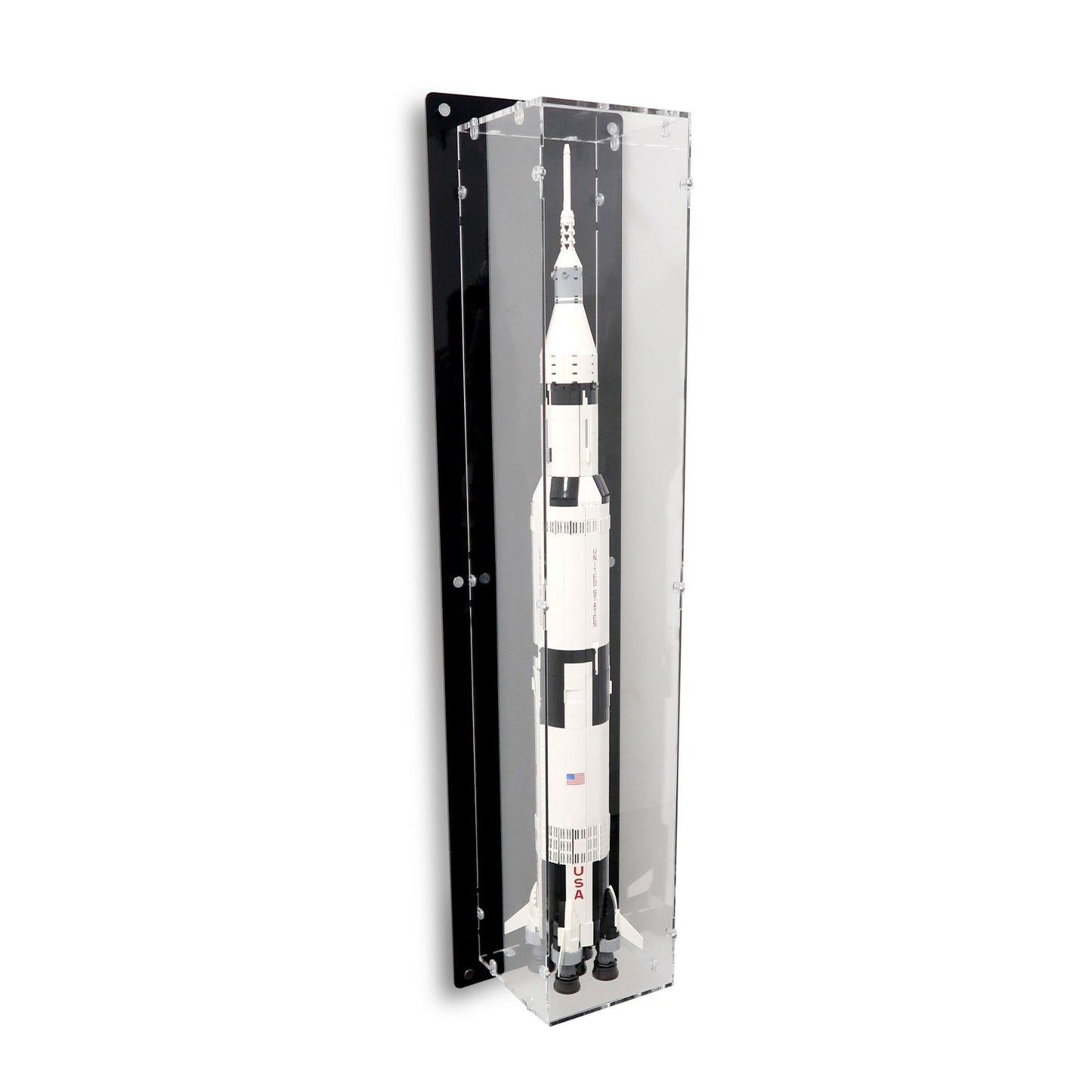 3 in 1 Wall-Mounted Case for 92176/21309 NASA Saturn V