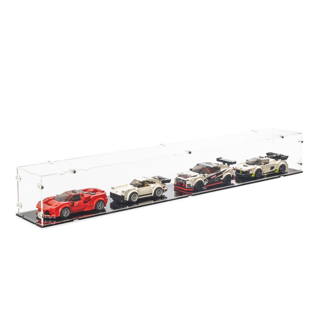 4x LEGO® Speed Champions Display Case (Narrow) Kingdom Brick Supply