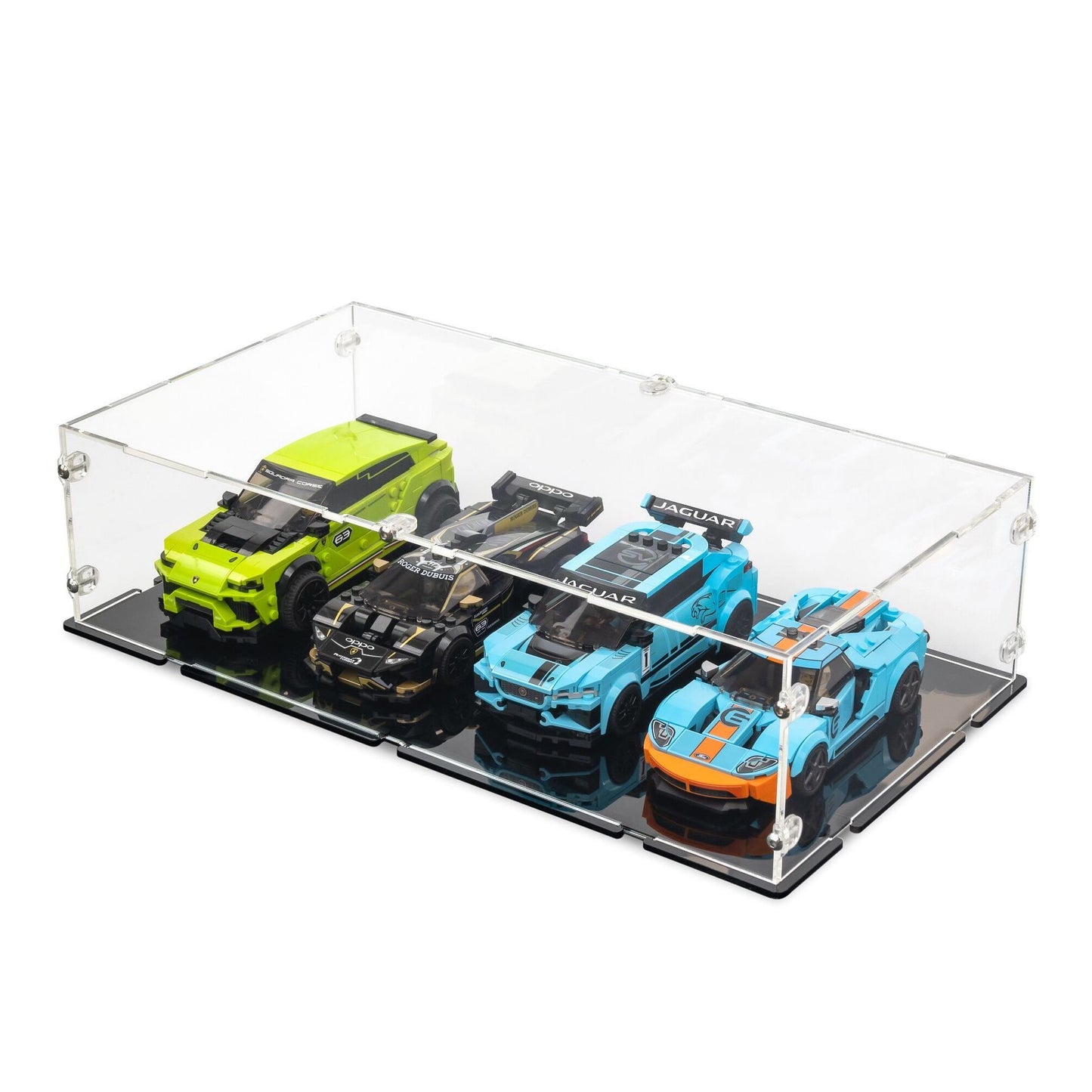 4x LEGO® Speed Champions Display Case