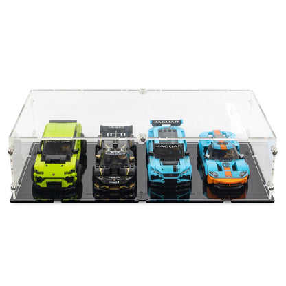 4x LEGO® Speed Champions Display Case